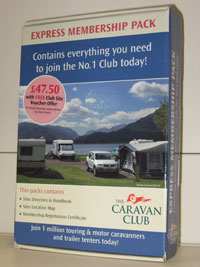 Caravan Club Instant Mebership Pack