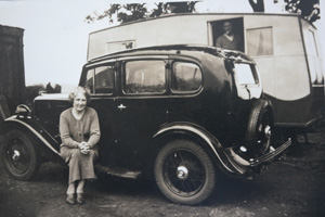 Danny Duncan Grandparents with there caravan