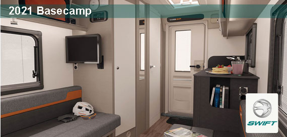 Basecamp model range of caravans