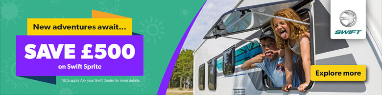 Save £500 on new Sprite Caravans from Swift Group